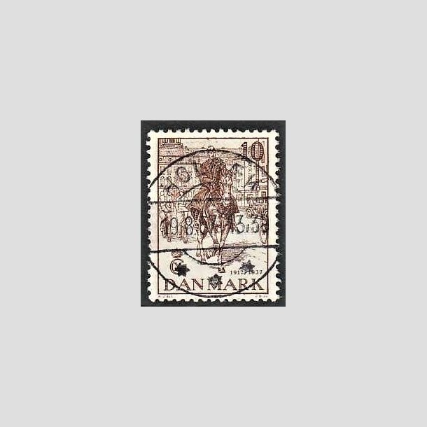 FRIMRKER DANMARK | 1937 - AFA 240 - Chr. X 25 re jubilum 10 re brun - Lux Stemplet Holbk