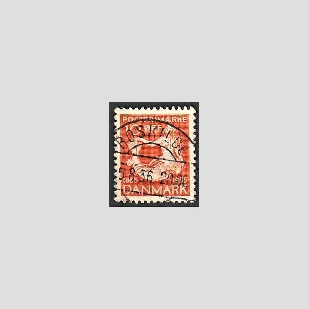 FRIMRKER DANMARK | 1935 - AFA 225 - H. C. Andersen 10 re orange - Lux Stemplet Roskilde