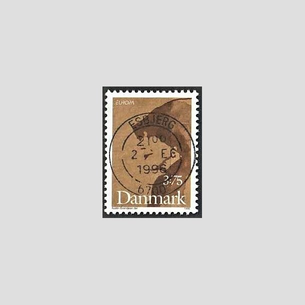 FRIMRKER DANMARK | 1996 - AFA 1116 - Bermte kvinder - 3,75 kr. brun/mrkbrun - Pragt Stemplet Esbjerg