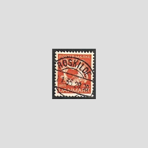 FRIMRKER DANMARK | 1935 - AFA 225 - H. C. Andersen 10 re orange - Lux Stemplet Roskilde