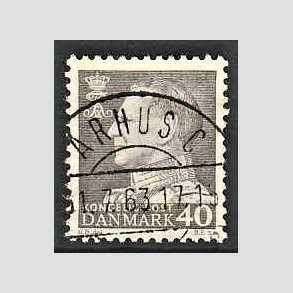 FRIMRKER DANMARK | 1961-62 - AFA 396 - Fr. IX 40 re gr - Pragt Stemplet rhus C
