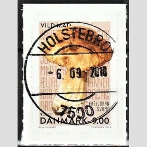 FRIM�RKER DANMARK | 2018 - AFA 1942 - Vild mad. - 9,00 kr. flerfarvet - Pragt Stemplet Holstebro