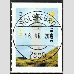 FRIM�RKER DANMARK | 2019 - AFA 1967 - Fyrt�rne - 10,00 Kr. flerfarvet p� klip - Pragt Stemplet