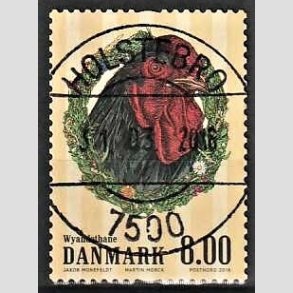 FRIM�RKER DANMARK | 2016 - AFA 1847 - G�rdens dyr - 8,00 Kr. h�ne - Pragt Stemplet