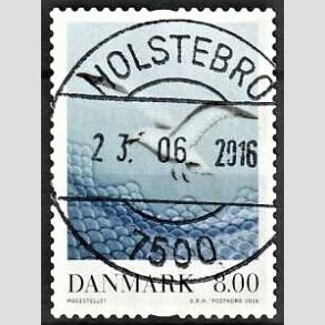 FRIM�RKER DANMARK | 2016 - AFA 1870 - Dansk porcel�n - 8,00 Kr. M�gestellet - Pragt Stemplet 
