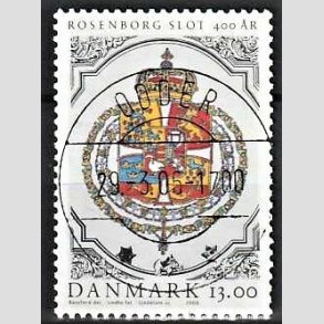 FRIM�RKER DANMARK | 2006 - AFA 1465 - Rosenborg Slot 400 �r. - 13,00 Kr. Rigsv�bnet - Pragt Stemplet Odder