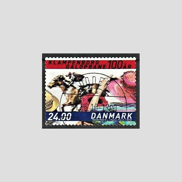 FRIMRKER DANMARK | 2010 - AFA 1627E - Klampenborg Galopbane 100 r. - 24,00 Kr. flerfarvet - Pragt Stemplet Odder (Pragtmrke)