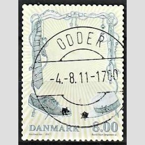 FRIM�RKER DANMARK | 2011 - AFA 1672 - Mode - 8,00 Kr. flerfarvet - Pragt Stemplet Odder
