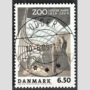 FRIM�RKER DANMARK | 2009 - AFA 1579 - Zoologisk Have - 6,50 Kr. flerfarvet - Lux Stemplet (Uds�gt kvalitet)