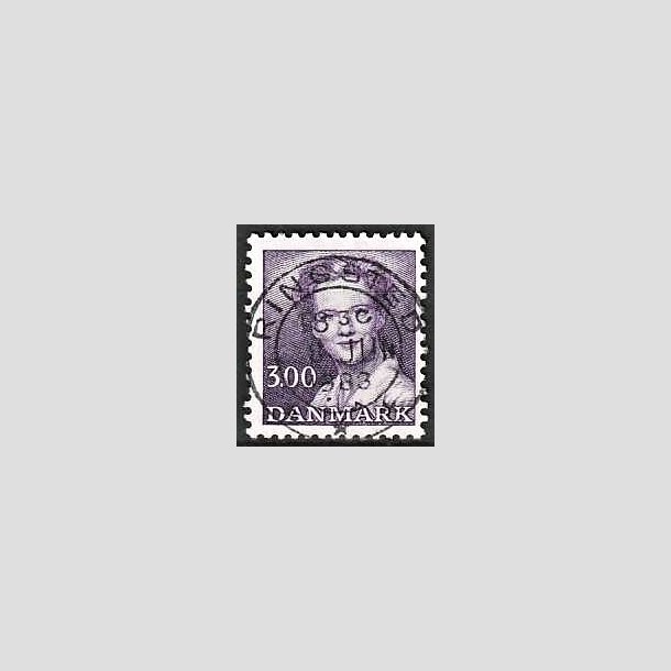 FRIMRKER DANMARK | 1983 - AFA 775 - Dronning Margrethe - 3,00 Kr. violet - Pragt Stemplet Ringsted