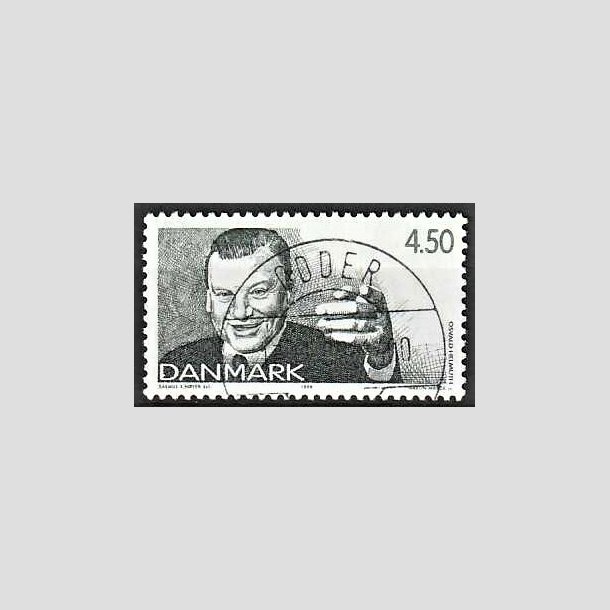 FRIMRKER DANMARK | 1999 - AFA 1213 - Dansk revy - 4,50 Kr. grn - Pragt Stemplet (Udsgt kvalitet)