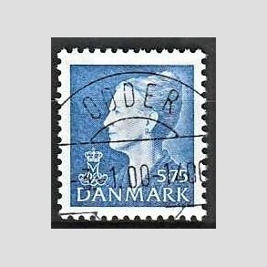 FRIMRKER DANMARK | 2000 - AFA 1234 - Dronning Margrethe - 5,75 Kr. bl - Lux Stemplet (Udsgt kvalitet)