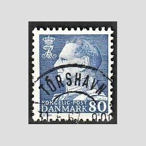 FRIMRKER DANMARK | 1965 - AFA 433 - Fr. IX 80 re bl - Pragt Stemplet Torshavn (Frerne)