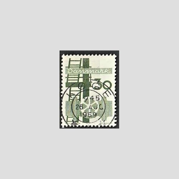 FRIMRKER DANMARK | 1968 - AFA 473 - Danmarks industri - 30 re grn - Pragt Stemplet Kge