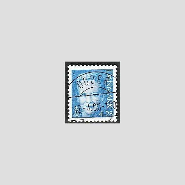 FRIMRKER DANMARK | 2000 - AFA 1243 - Dronning Margrethe - 4,25 Kr. bl - Lux Stemplet Odder