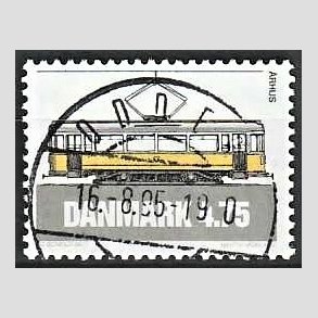 FRIM�RKER DANMARK | 1994 - AFA 1071 - Sporvogne - 4,75 Kr. flerfarvet - Pragt Stemplet