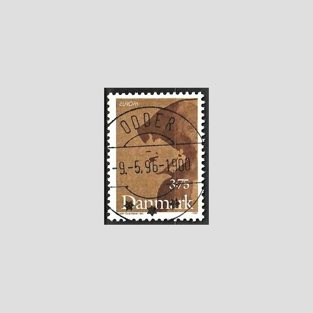 FRIMRKER DANMARK | 1996 - AFA 1116 - Bermte kvinder - 3,75 kr. brun/mrkbrun - Pragt Stemplet