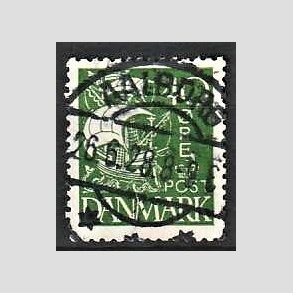 FRIM�RKER DANMARK | 1927 - AFA 174 - Karavel 40 �re gr�n - Lux Stemplet Aalborg