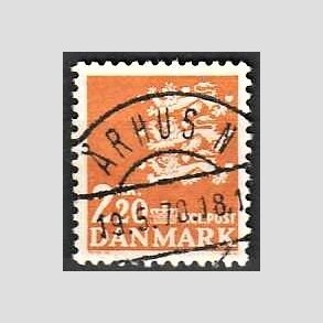 FRIMRKER DANMARK | 1967 - AFA 464F - Rigsvben 2,20 Kr. orange - Lux Stemplet rhus N