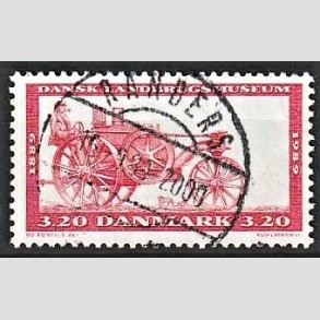 FRIM�RKER DANMARK | 1989 - AFA 942 - Dansk Landbrugsmuseum 100 �r - 3,20 Kr. r�dbrun - Pragt Stemplet Randers