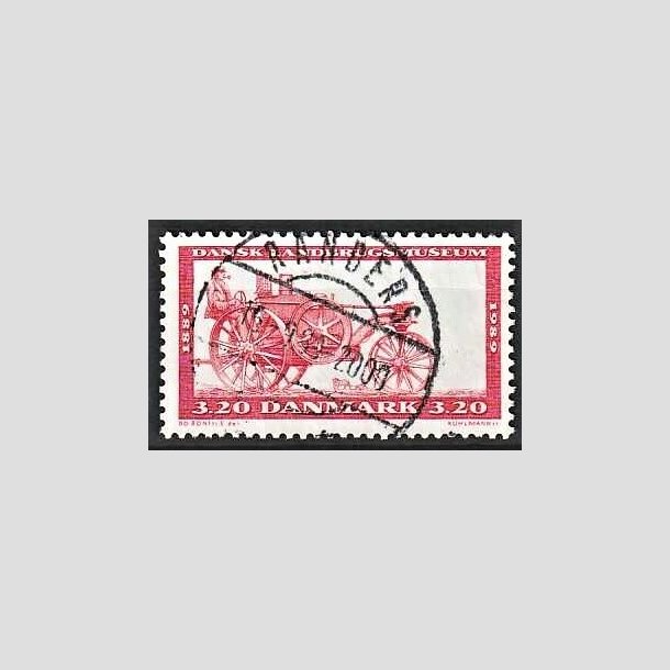 FRIMRKER DANMARK | 1989 - AFA 942 - Dansk Landbrugsmuseum 100 r - 3,20 Kr. rdbrun - Pragt Stemplet Randers