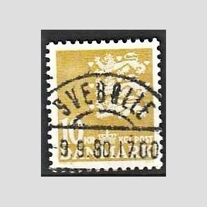 FRIMRKER DANMARK | 1976 - AFA 622 - Rigsvben 10 Kr. gul - Pragt Stemplet Sveblle