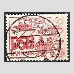 FRIM�RKER DANMARK | 1972 - AFA 525 - D.S.B 125 �r - 70 �re r�d - Pragt Stemplet Haderslev