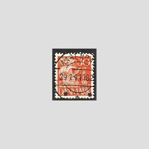 FRIMRKER DANMARK | 1940 - AFA 259 - Karavel 30 re orange Type II - Lux Stemplet Aabenraa