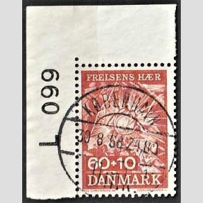 FRIMRKER DANMARK | 1967 - AFA 467 - Frelsens Hr - 60 + 10 re brunrd - Pragt Stemplet Kbenhavn