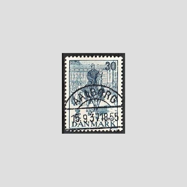 FRIMRKER DANMARK | 1937 - AFA 242 - Chr. X 25 re jubilum 30 re bl - Lux Stemplet Aalborg