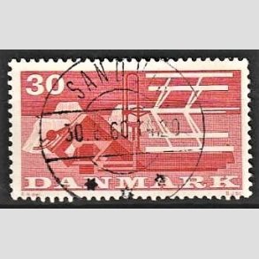 FRIM�RKER DANMARK | 1960 - AFA 382 - Landbrugsmotiver - 30 �re r�d - Pragt Stemplet Sandved
