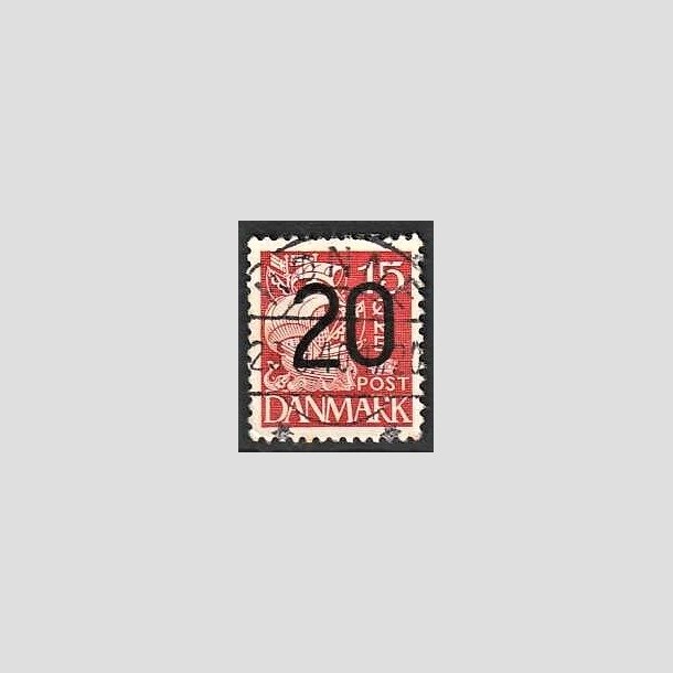 FRIMRKER DANMARK | 1940 - AFA 264 - 20/15 re rd Provisorier - Lux Stemplet Rnne