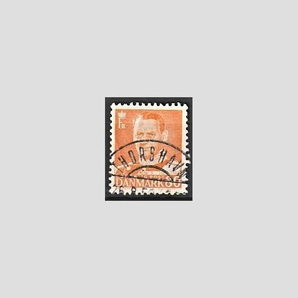 FRIMRKER DANMARK | 1952-53 - AFA 341 - Fr. IX 80 re orange - Lux Stemplet Thorshavn