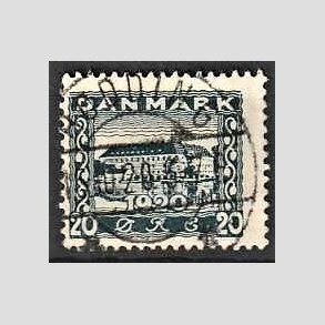 FRIM�RKER DANMARK | 1920-21 - AFA 113 - Genforening 20 �re bl� - Lux Stemplet R�dding
