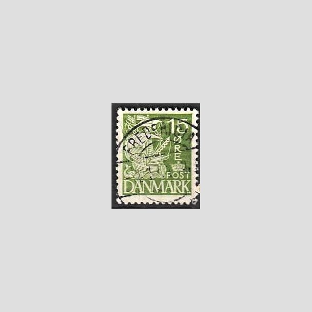 FRIMRKER DANMARK | 1940 - AFA 257a - Karavel 15 re grn Type II - Lux Stemplet Fredericia