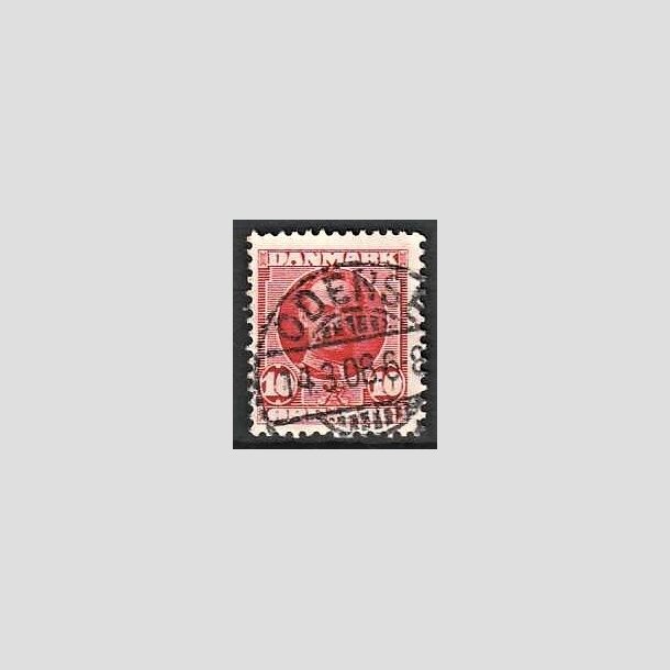 FRIMRKER DANMARK | 1907 - AFA 55 - Frederik VIII 10 re rd - Lux Stemplet