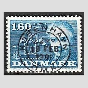 FRIM�RKER DANMARK | 1980 - AFA 696 - Europam�rker - 1,60 Kr. bl� - Pragt Stemplet