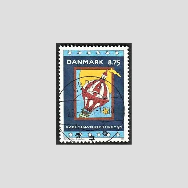 FRIMRKER DANMARK | 1996 - AFA 1109 - Kbenhavn Kulturby 96 - 8,75 Kr. flerfarvet - Pragt Stemplet Odder