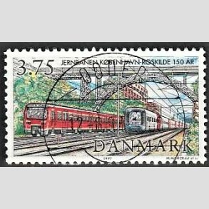 FRIM�RKER DANMARK | 1997 - AFA 1148 - K�benhavn-Roskilde - 3,75 Kr. flerfarvet - Lux Stemplet (Uds�gt kvalitet)