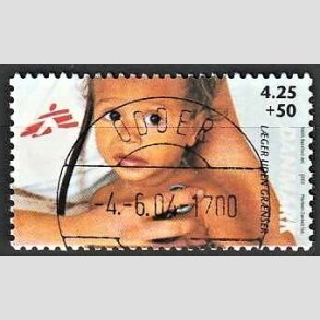 FRIMRKER DANMARK | 2003 - AFA 1349 - Lger uden grnser - 4,25 Kr. + 50 re - Pragt Stemplet