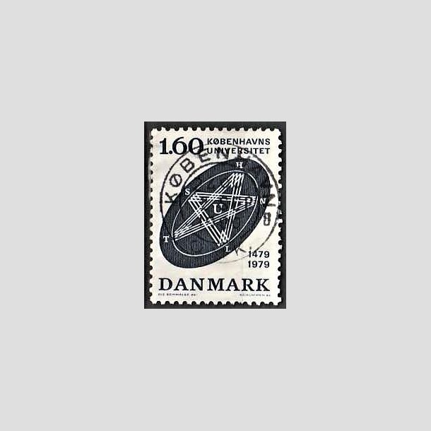 FRIMRKER DANMARK | 1979 - AFA 674 - Kbenhavns Universitet 500 r - 1,60 Kr. bl - Lux Stemplet