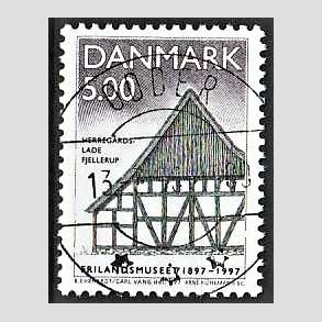 FRIM�RKER DANMARK | 1997 - AFA 1141 - Frilandsmuseet 100 �r - 5,00 Kr. herreg�rdslade - Pragt Stemplet Odder