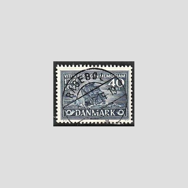 FRIMRKER DANMARK | 1941 - AFA 272 - Vitus Bering 40 re bl - Lux Stemplet Ragebl
