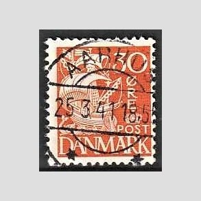 FRIM�RKER DANMARK | 1940 - AFA 259 - Karavel 30 �re orange Type II - Lux Stemplet Aarhus
