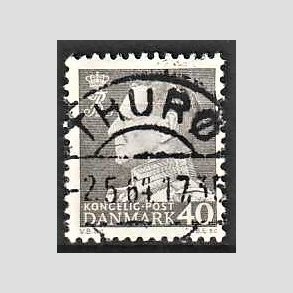 FRIMRKER DANMARK | 1961-62 - AFA 396 - Fr. IX 40 re gr - Pragt Stemplet