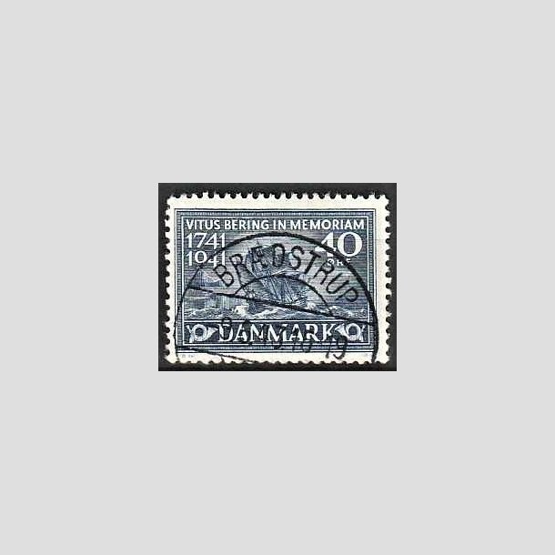 FRIMRKER DANMARK | 1941 - AFA 272 - Vitus Bering 40 re bl - Lux Stemplet Brdstrup