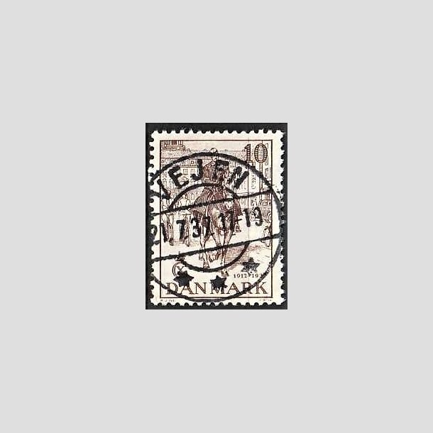 FRIMRKER DANMARK | 1937 - AFA 240 - Chr. X 25 re jubilum 10 re brun - Lux Stemplet Vejen