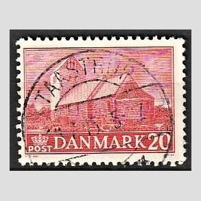 FRIM�RKER DANMARK | 1944 - AFA 287 - Landsbykirker - 20 �re r�d - Pragt Stemplet Taastrup