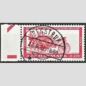 FRIM�RKER DANMARK | 1989 - AFA 942 - Dansk Landbrugsmuseum 100 �r - 3,20 Kr. r�dbrun - Pragt Stemplet Regstrup