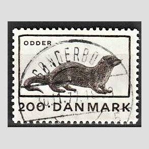 FRIM�RKER DANMARK | 1975 - AFA 604 - Truede dyr - 200 �re brun - Pragt Stemplet S�nderborg